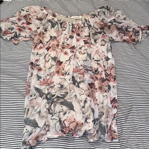 Off the shoulder floral dress
